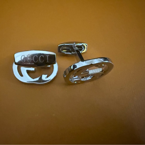 New Gucci Silver tone Cufflinks with box - Picture 5 of 6